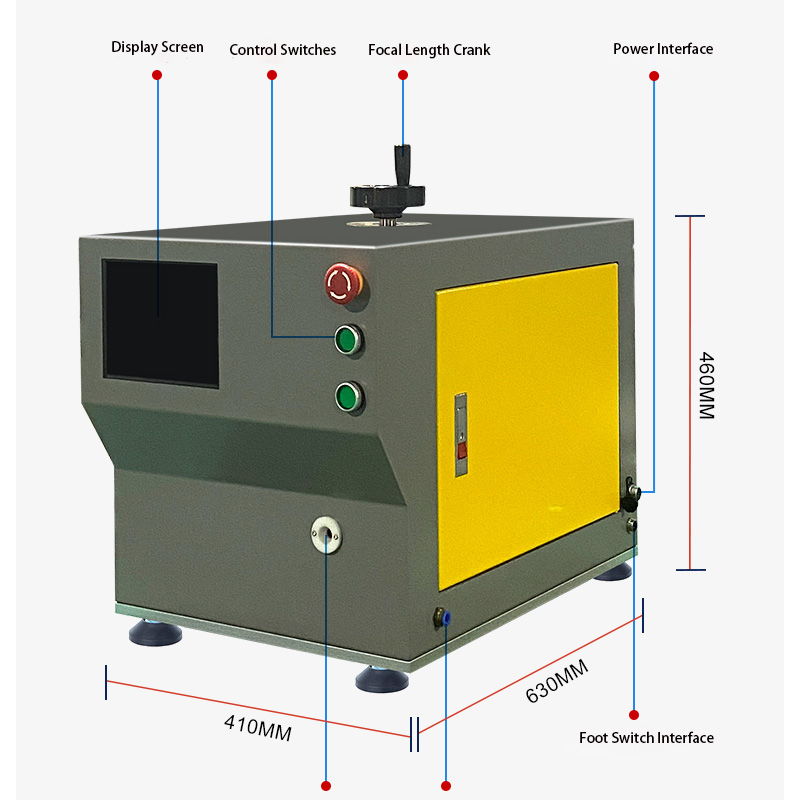 Desktop Rotary Cutting Laser Wire Stripping Machine FLS30-XC Skrivbordsroterande skärlasertrådsstrippningsmaskin FLS30-XC