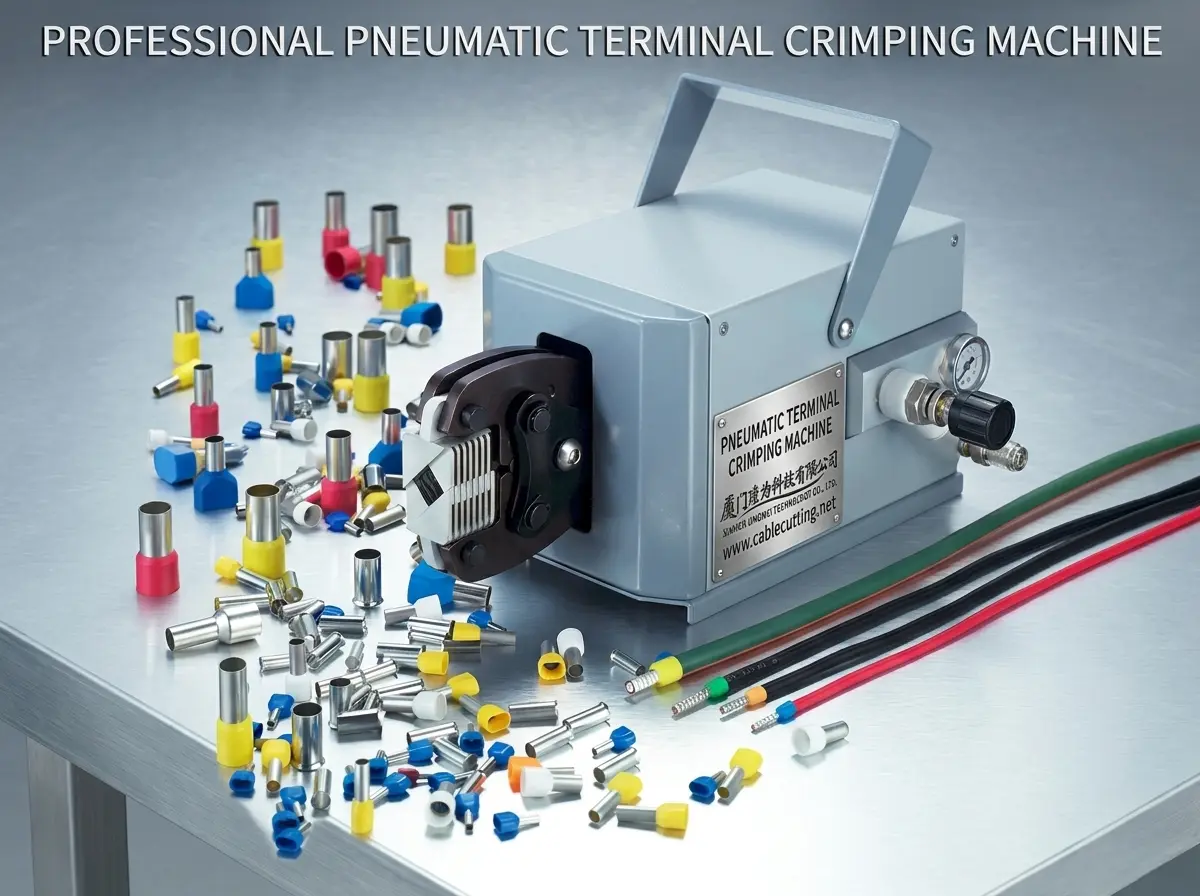 Pneumatisk Terminalkrimpmaskin WPM-120Y – Effektiv och Precisionsbearbetning