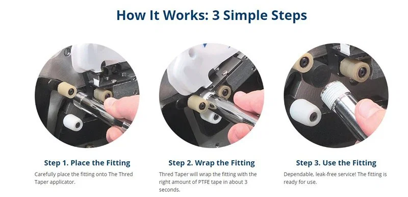 Rörgänga Teflonbandlindningsmaskin
