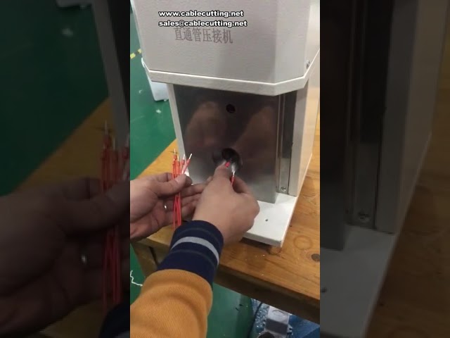 0,2-6 mm² Rak Rörterminal Crimpmaskin för Elektronik & Bilkablage | Automatiserad Kabelsammanfogning
