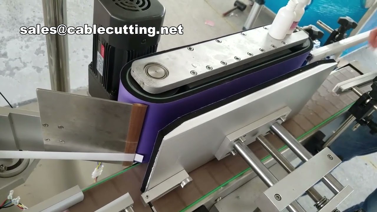 Automatisk etiketteringsmaskin för plastpåsar och glasflaskor | Högprecisions plan ytetikettering
