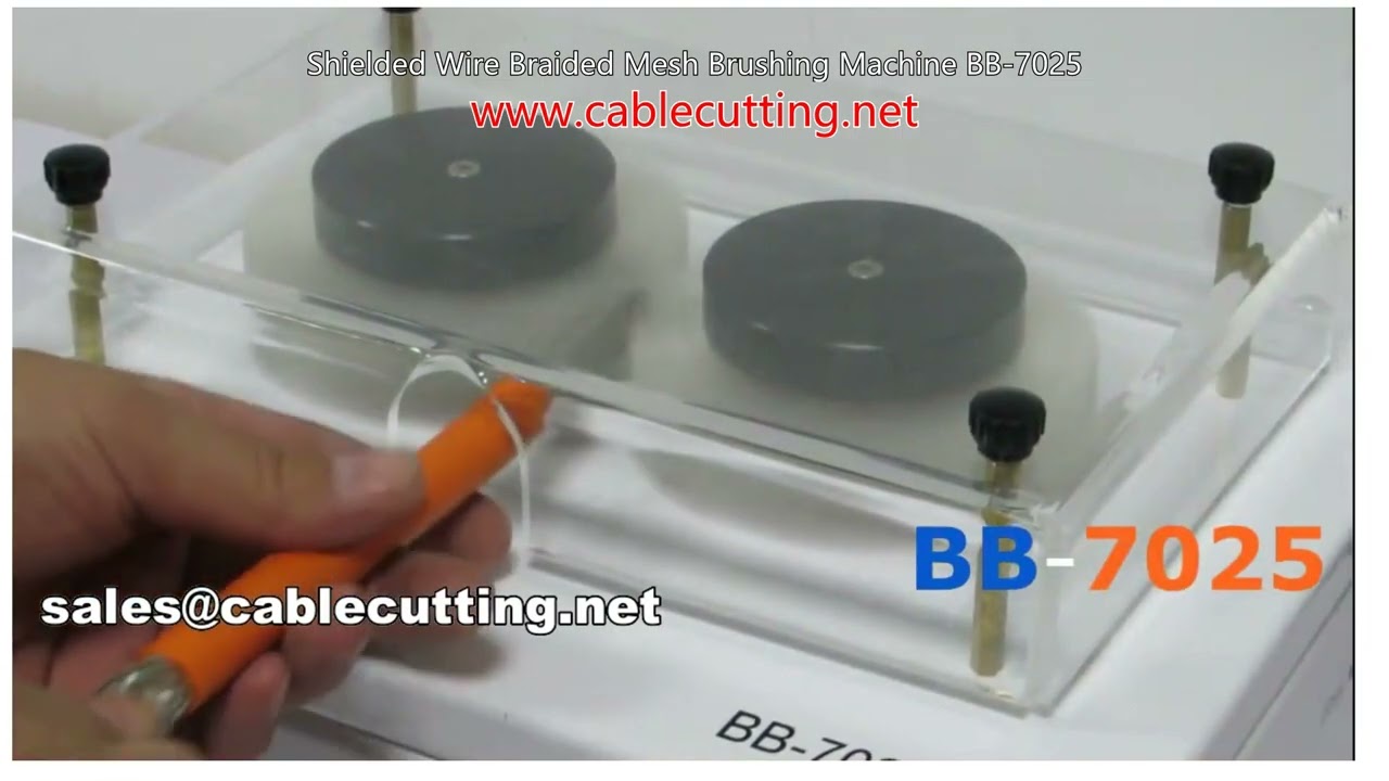 Automatisk borstmaskin för skärmad kabel & flätat nät BB-7025