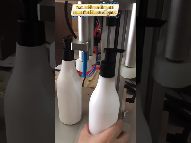 Bordsmonterad kapsylmaskin för spray- och PET-flaskor – automatisk skruvlockförslutning