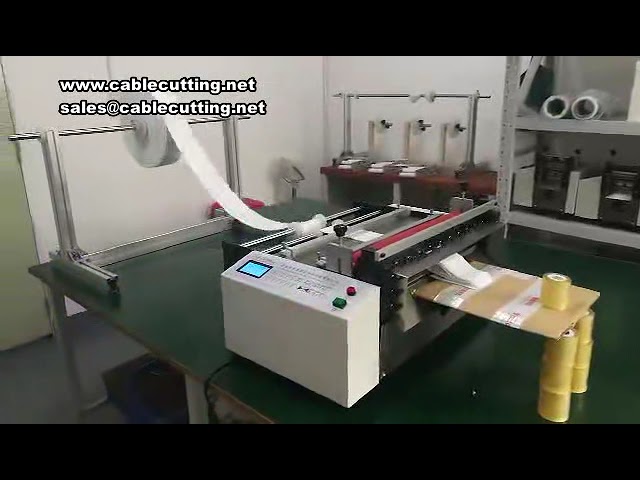 Automatisk skärmaskin 1,5 m bred – för PVC-film, non-woven och kraftpapper