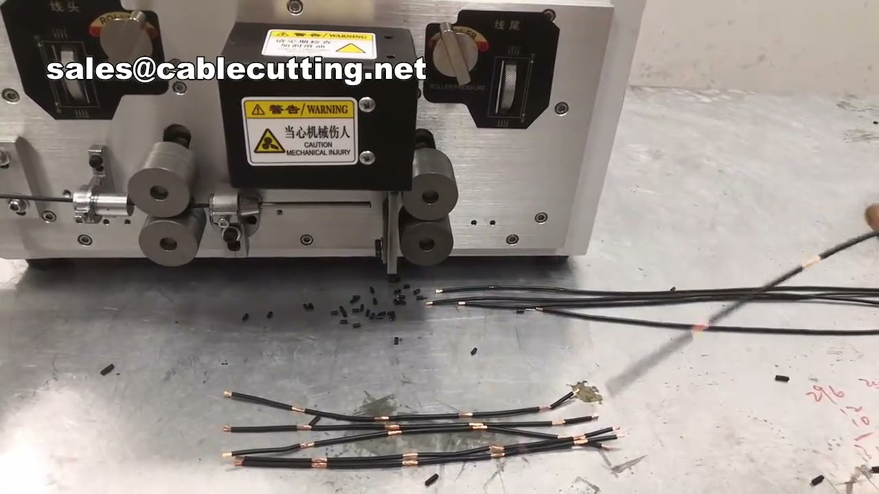 Automatisk kabelkapning & avisolering – datorstyrd maskin för precisionsbearbetning
