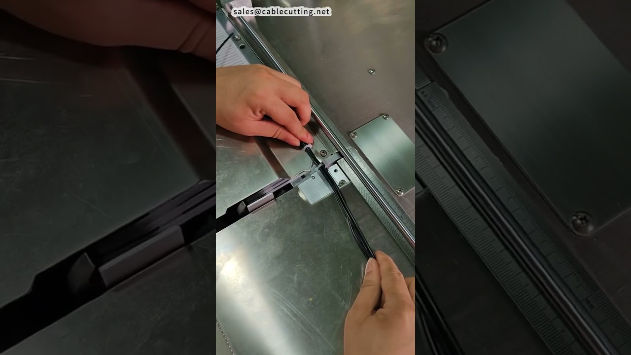 Automatisk kabelbindselsmaskin – Automatisk matning, åtdragning, kapning och låsning | Hög effektivitet #fabrik #maskin