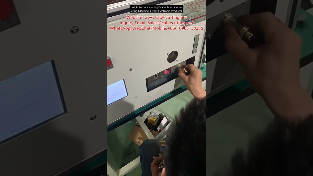 Fullautomatisk O-rings nitningsmaskin för produktionslinje – Elektronikprodukter