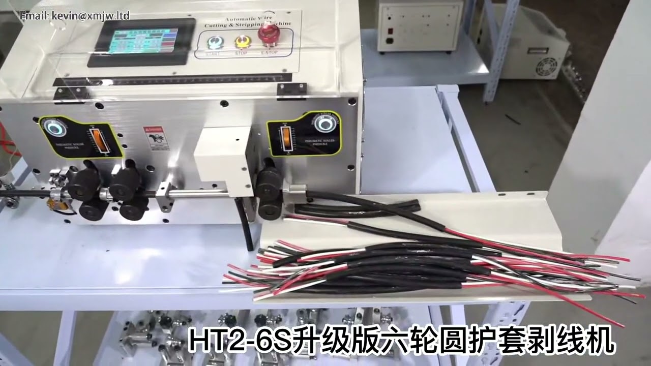 SWT508 HT2 6-hjulig datorstyrd automatisk avisoleringsmaskin – kapning, crimpning & avisolering upp till 12 mm