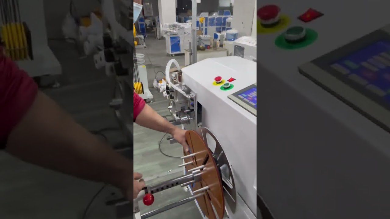 Multifunktionell trådspolningsmaskin – mätning, sortering, kapning, lindning och bindning #fabrik