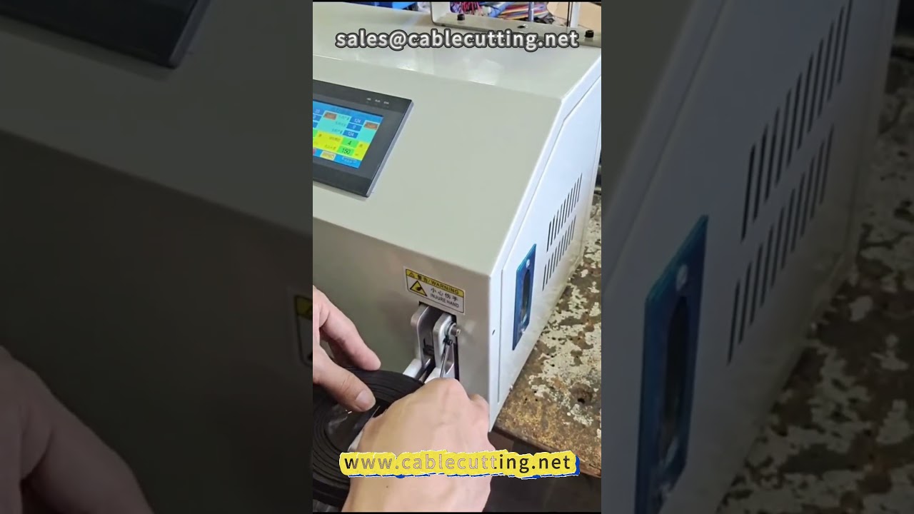 52 Platta nätverkskabel lindningsmaskin | Automatisk bindning | #nätverkskabel #plattkabel #lindningochbindning