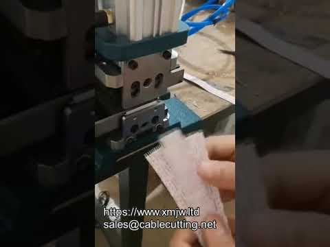Liten pneumatisk kabelavskalningsmaskin – automatisk och manuell drift för precision