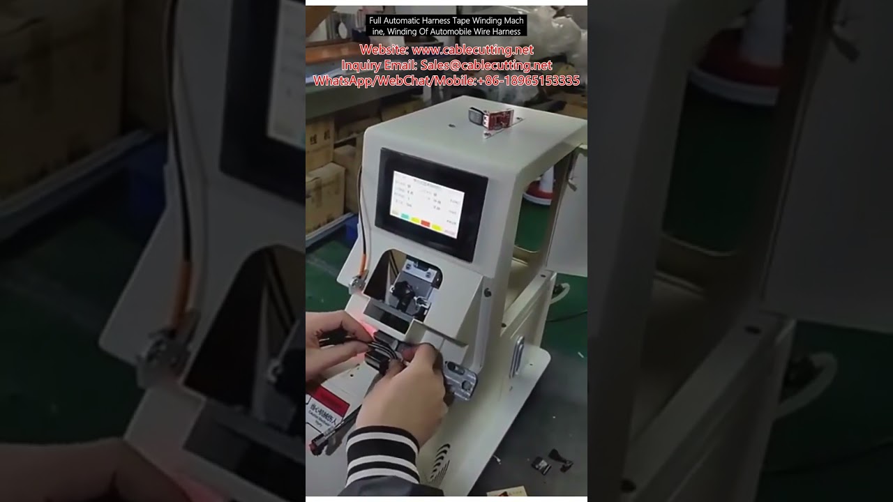 Helt automatisk bandlindningsmaskin för kablage – effektiv lindning av bilkablage