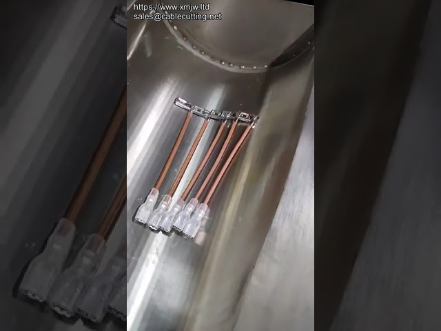 Automatisk crimp- och terminalhylsinsättningsmaskin
